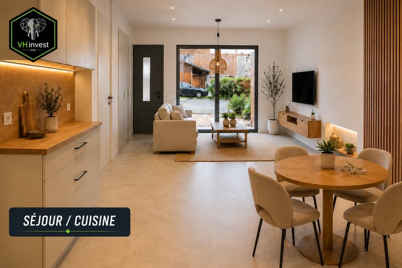 Vente sur plans - Magnifique 2,5 pièces entièrement rénové (4)