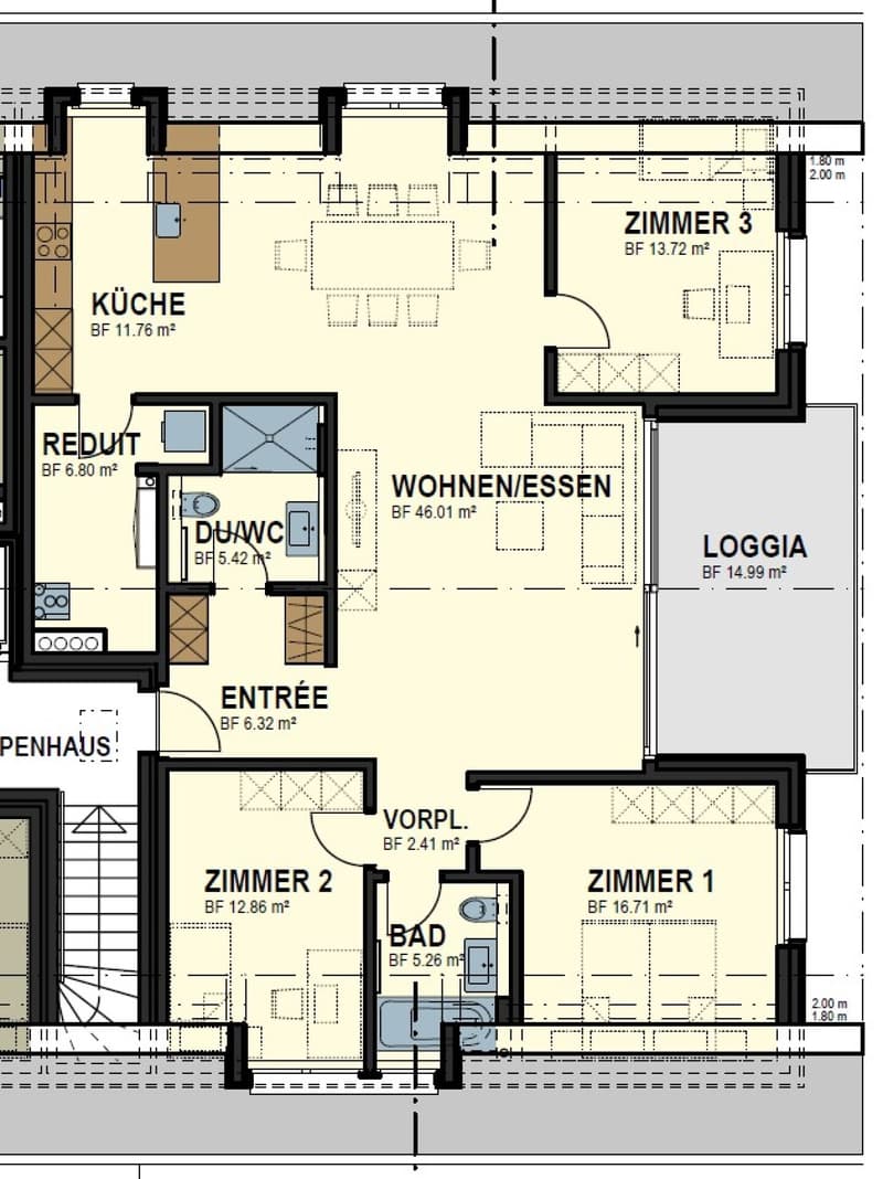 Neuwertige 6.5 Zimmer Dachwohnung mit Aus- und Weitsicht (12)