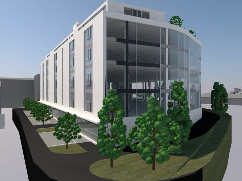 Nouveau bâtiment commercial directement sur l'autoroute avec diverses possibilités d'utilisation (5)