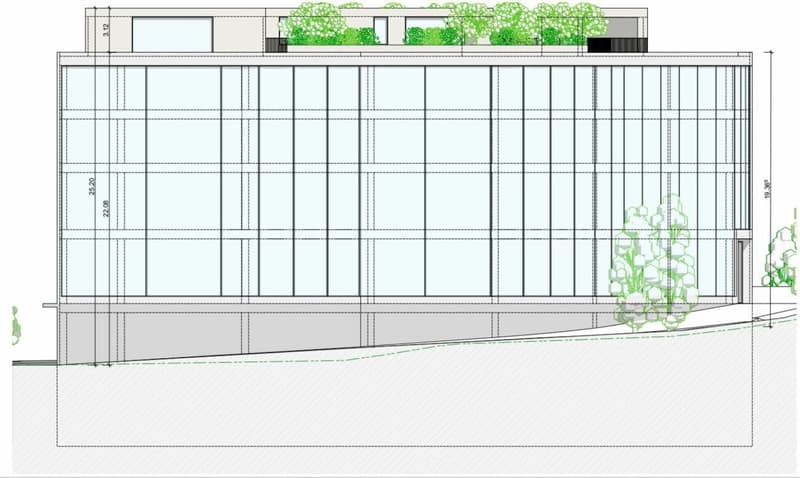 Nouveau bâtiment commercial directement sur l'autoroute avec diverses possibilités d'utilisation (7)