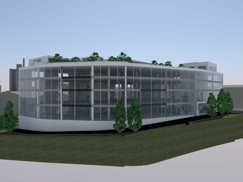 Nouveau bâtiment commercial directement sur l'autoroute avec diverses possibilités d'utilisation (1)