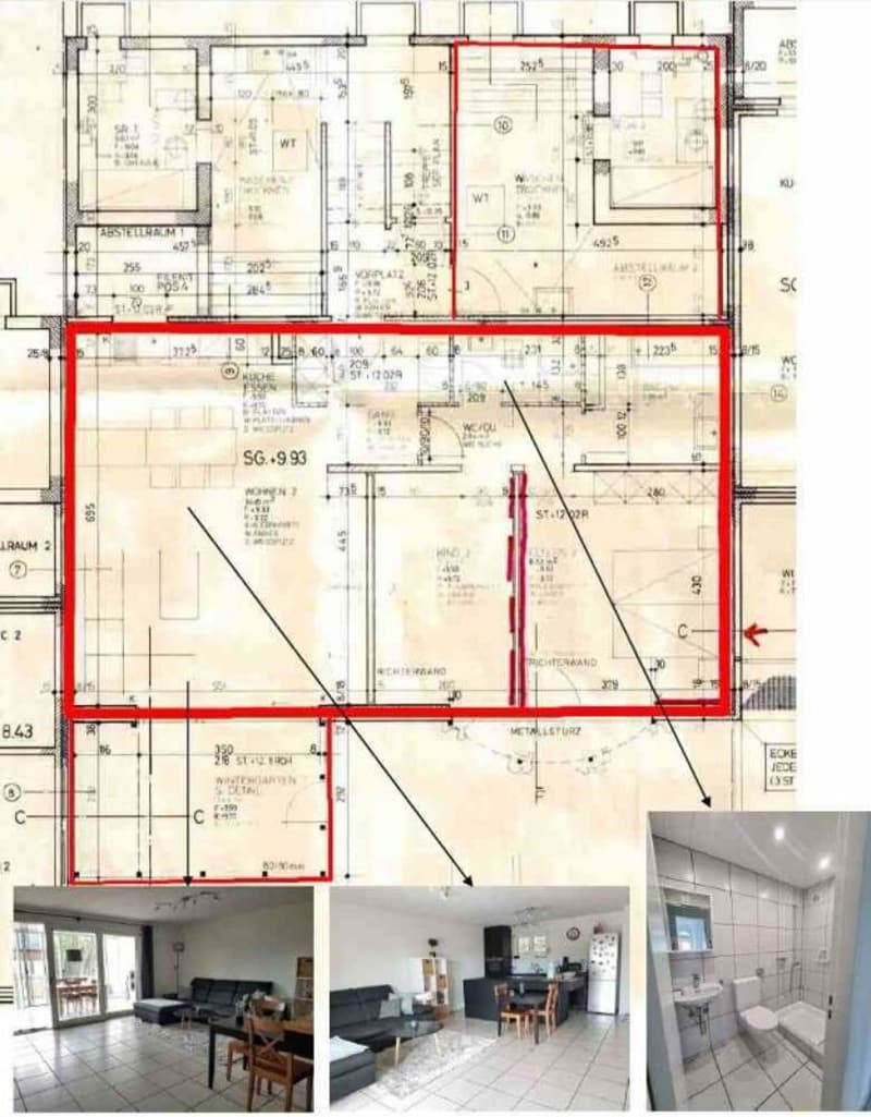 Schöne und moderne 3 Zimmer Wohnung in Sissach mit eigenem Garten, Cheminee, 2WC, Badewanne, separater Dusche und vielem mehr... (8)