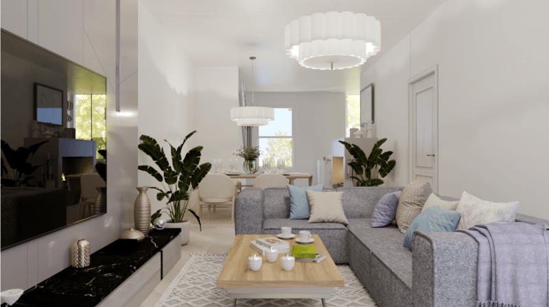 Dreigeschossige Maisonette mit Terrasse, Licht & Struktur (2)
