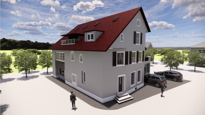 Dreigeschossige Maisonette mit Terrasse, Licht & Struktur (5)