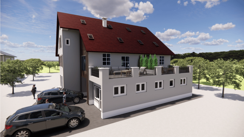 Dreigeschossige Maisonette mit Terrasse, Licht & Struktur (1)