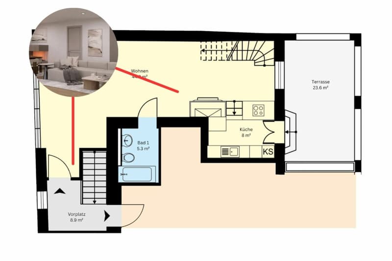 Jetzt noch mitbestimmen | Maisonette mit Wohnkomfort, Offenheit und Rückzugsmöglichkeiten (4)