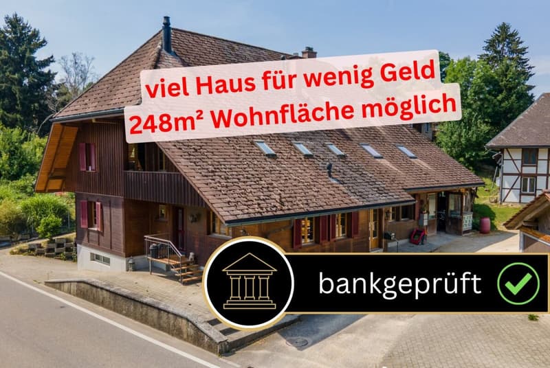 Grosses, renoviertes Haus mit Baulandreserve und sehr vielen Nutzungsmöglichkeiten (1)