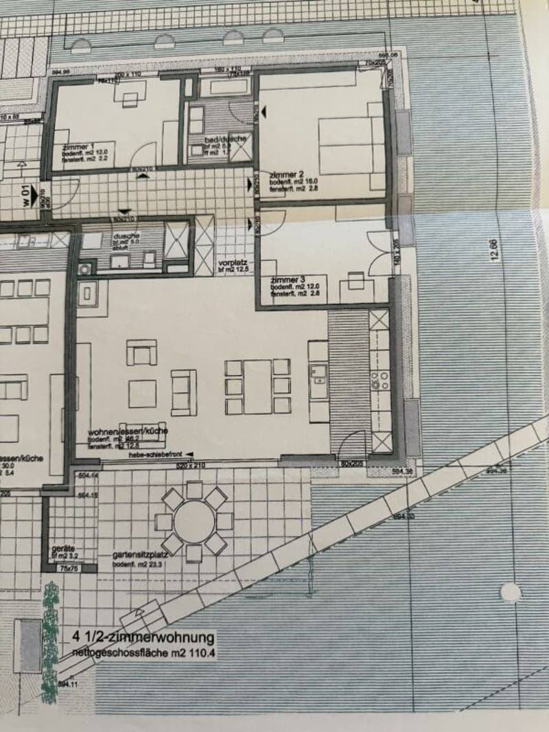 Moderne Gartenwohnung im Grünen mit schöner Aussicht, 3.5 bis 4.5 Zimmerwohnung CHF 990.000 inklusive zwei Tiefgaragenplätze (16)