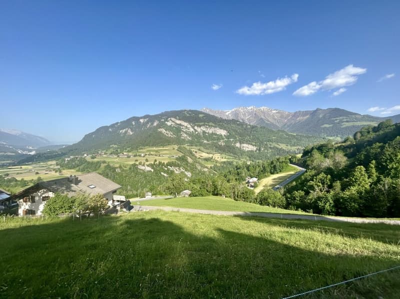 Sonniges Bauland mit Aussicht Platz für 2 Gebäude: Zwei Einfamilienhäuser oder ein grosszügiges Wohnbauprojekt (1)