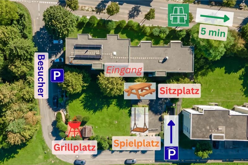 Schön renovierte 3.5 Zimmer Wohnung - ideal für Singles, Paare & Pendler (5)