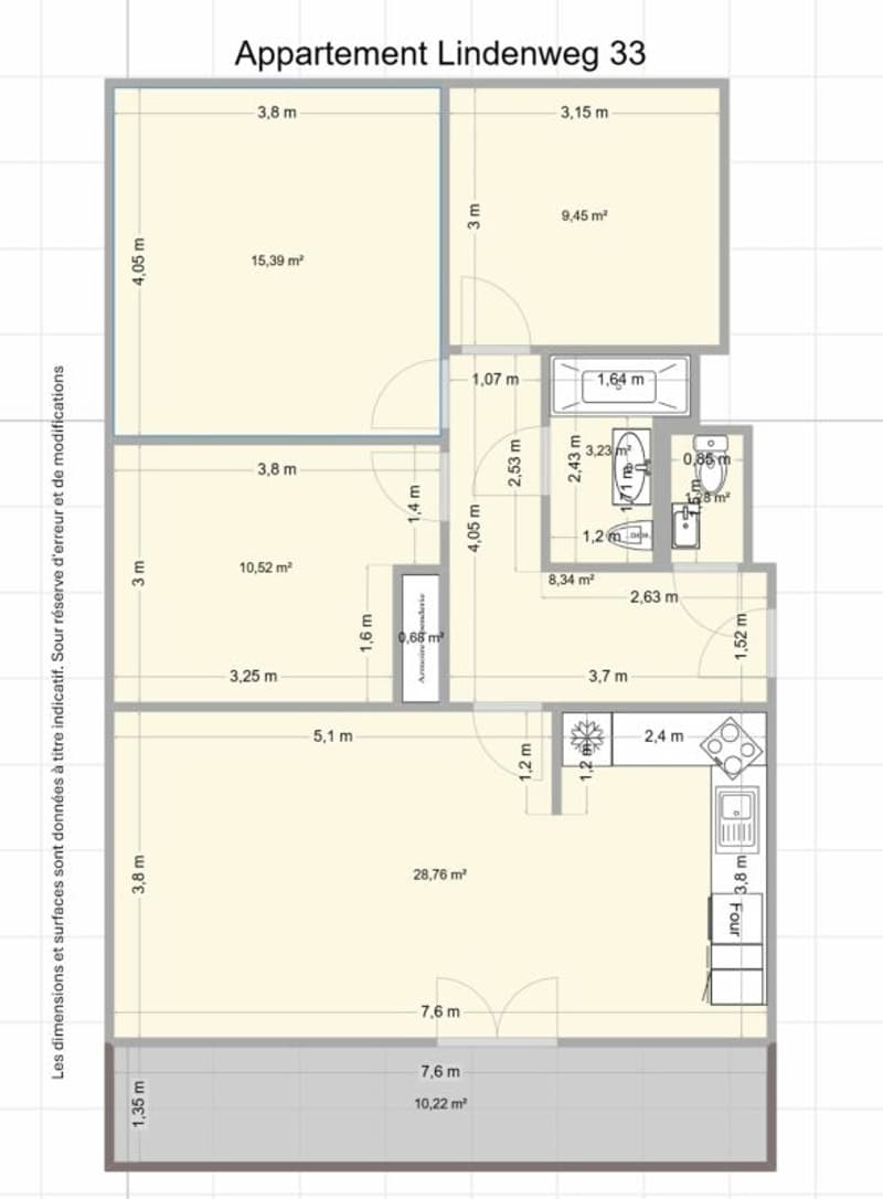 Helle und ruhige Wohnung - Linden-Quartier in Biel (10)