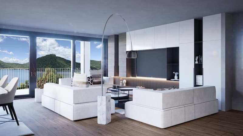 Exklusives Luxusapartment mit Pool und Seeblick in Lugano (1)