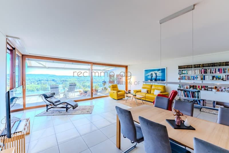 Exklusive 4.5-Zimmer-Terrassenwohnung mit Panorama-Aussicht in Biberstein (1)