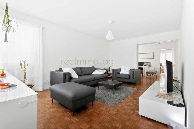 Charmante 4.5-Zimmer-Wohnung mit grosser Terrasse, Gartenanteil und Weitsicht (2)