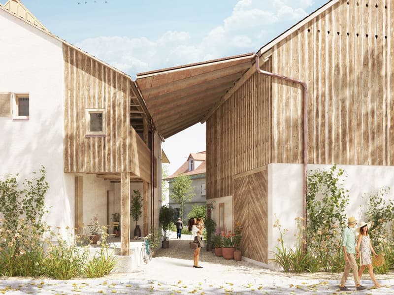 Scheune und Haus A