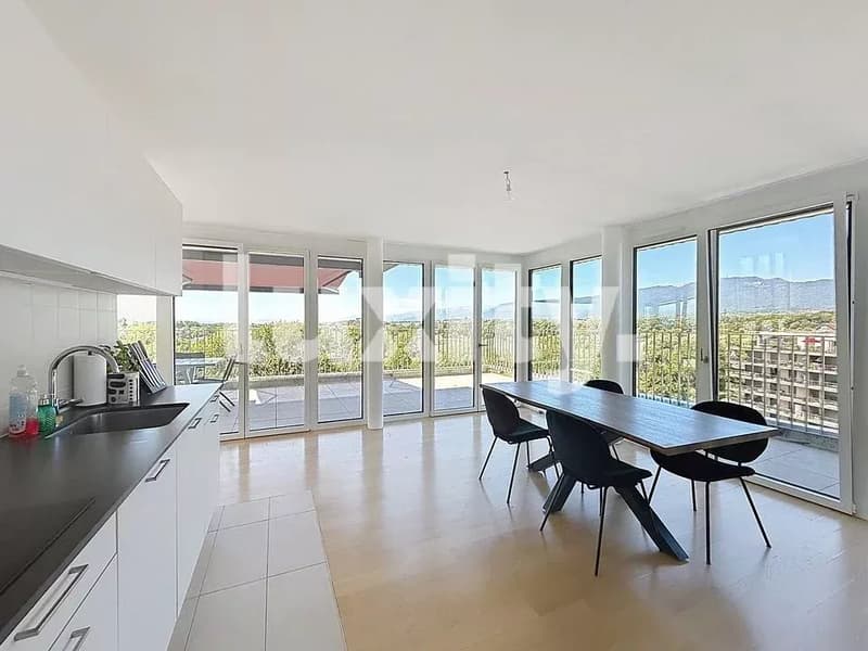 Gland-Magnifique appartement de standing avec terrasse de 150 m² et vue panoramique sur le lac et le Jura (2)