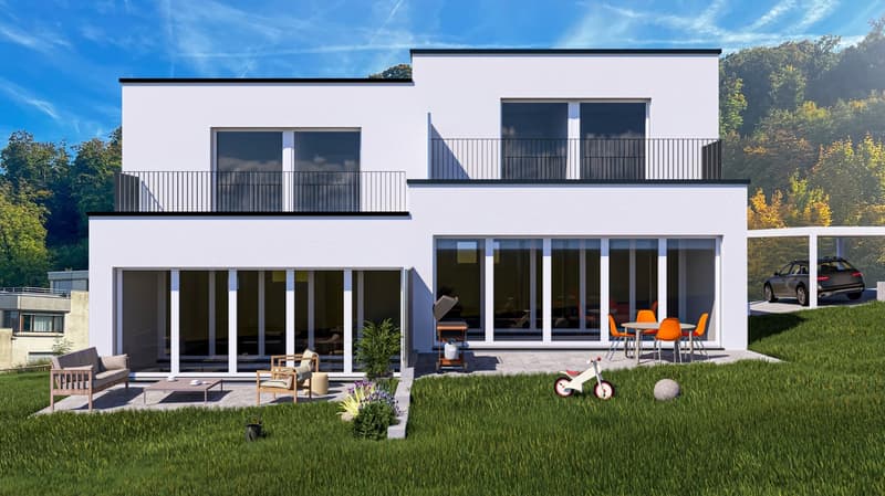 Maisonettes ensoleillées à situation surélevée à Pratteln avec vue lointaine (7)