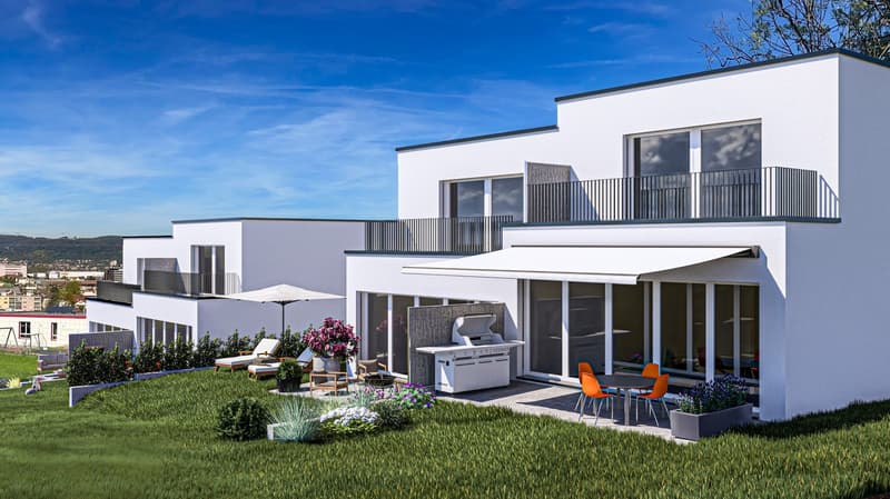 Maisonettes ensoleillées à situation surélevée à Pratteln avec vue lointaine (11)