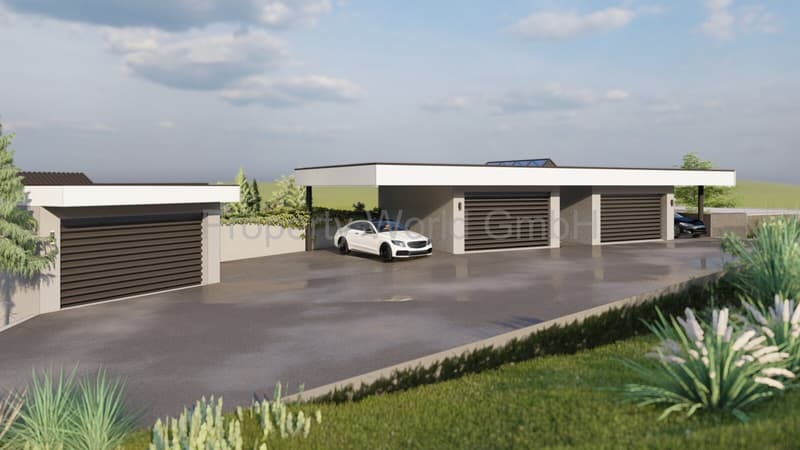 Garagenbereich / 1 Boxe für 2 Autos