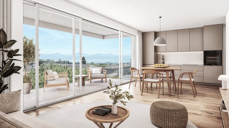 AUX PORTES DE LAUSANNE — Appartement NEUF de 4.5 pièces · Terrasse et jardin (7)