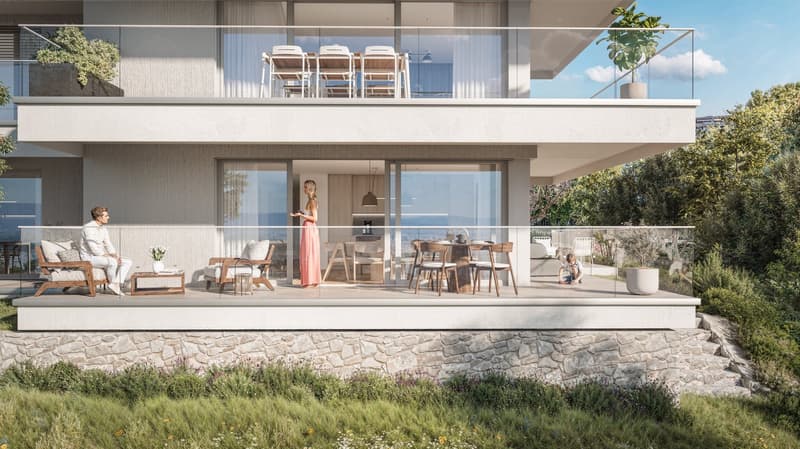 AUX PORTES DE LAUSANNE — Appartement NEUF de 4.5 pièces · Terrasse et jardin (1)