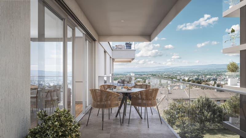 AUX PORTES DE LAUSANNE — Appartement NEUF de 4.5 pièces · Terrasse et jardin (5)