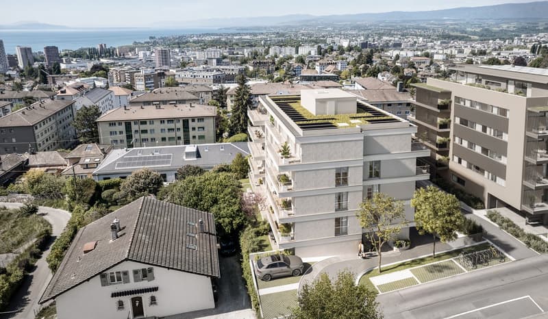 AUX PORTES DE LAUSANNE — Appartement NEUF de 4.5 pièces · Terrasse et jardin (3)