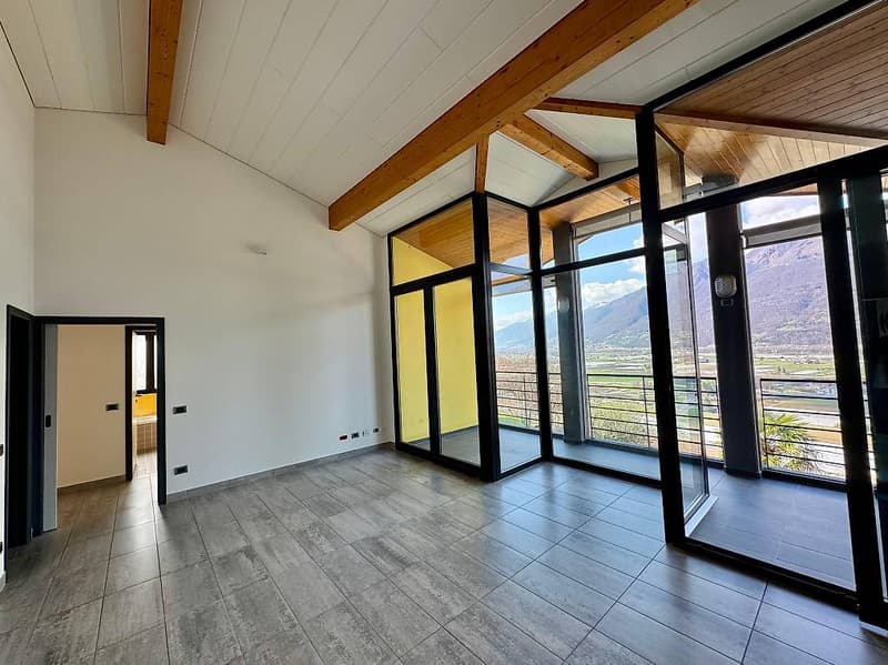 Camorino - Casa bifamiliare con splendida vista e piscina (2)