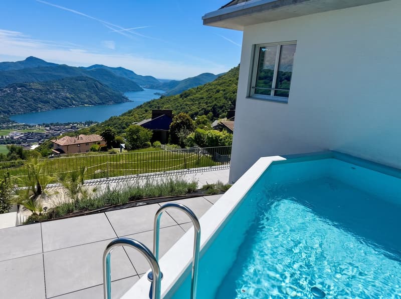 Cademario – Esclusiva villa con piscina e spettacolare vista lago (16)
