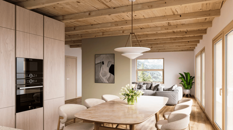4.5 Appartamento Duplex Piano Superiore con Vista sul Matterhorn - Progetto di Costruzione Nuova di Classe Superiore a Zermatt - Residenza Principale (4)