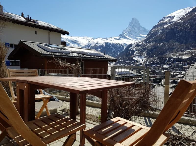 Perla incantevole 2.5 locali seconda casa a Zermatt con vista ineguagliabile sul Matterhorn (2)