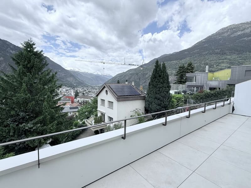 Einzigartige Dach Wohnung mit alpinen Weitblick in Brig und grosser Sonnenterasse (6)