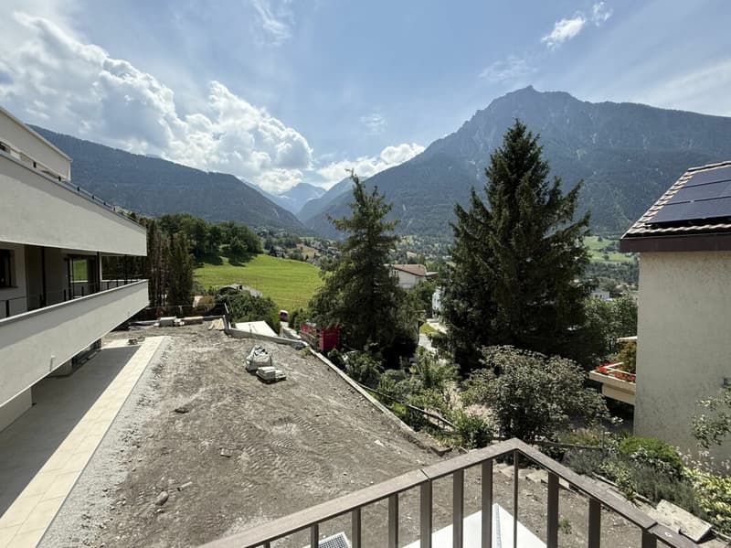 Einzigartige Wohnung mit alpinen Weitblick in Brig und grosser Sonnenterasse (1)
