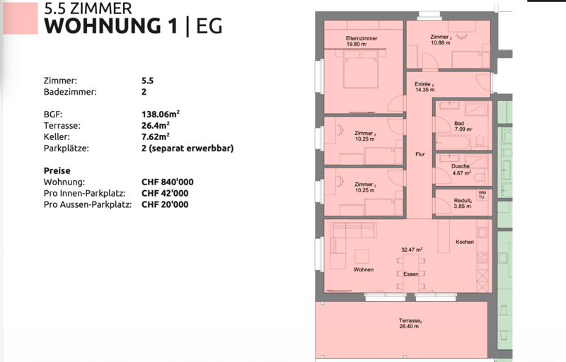 Attraktives Mehrfamilienhaus mit 8 modernen und stilvollen 4.5/5.5 Zi. Wohnungen (23)