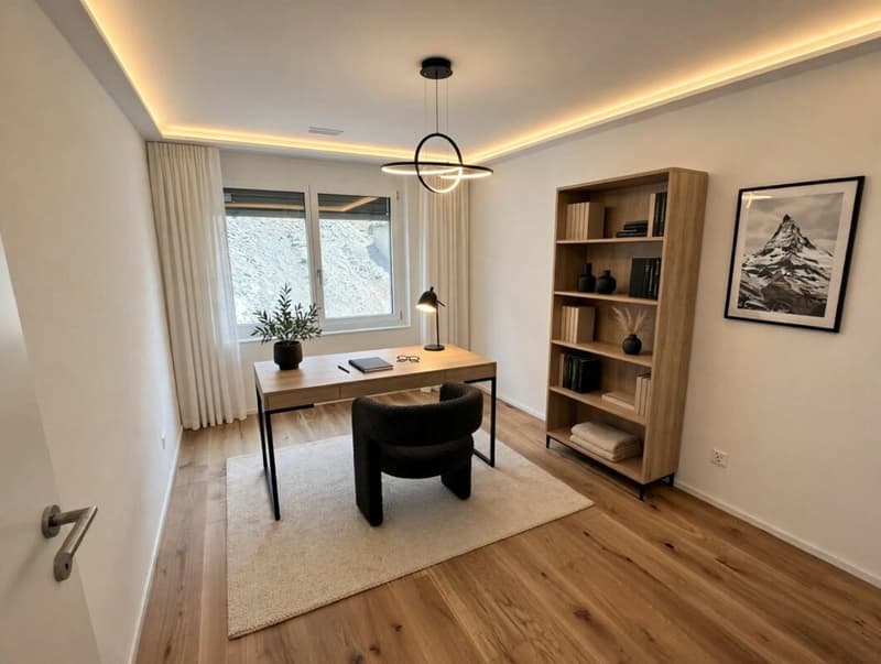 Einzigartige Wohnung mit alpinen Weitblick in Brig und grosser Sonnenterasse (9)