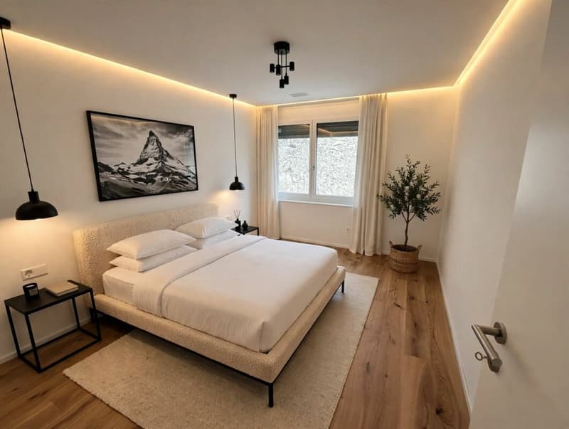 Einzigartige Wohnung mit alpinen Weitblick in Brig und grosser Sonnenterasse (8)
