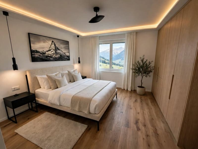 Einzigartige Wohnung mit alpinen Weitblick in Brig und grosser Sonnenterasse (6)