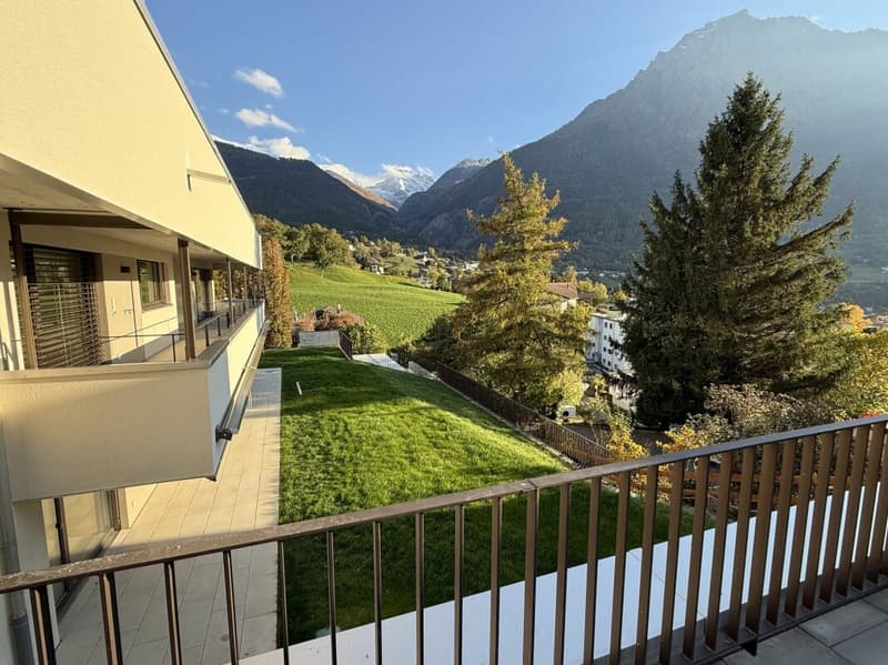 Einzigartige Wohnung mit alpinen Weitblick in Brig und grosser Sonnenterasse (2)
