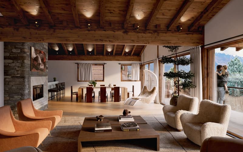 Charming 4.5-Room Chalet with Stunning Mountain Views in Crans-Montana (3)