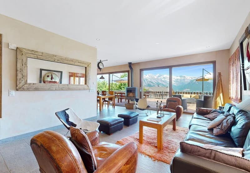 Stunning 5-Room Chalet with Pool and Panoramic Mountain Views in Nendaz (12)