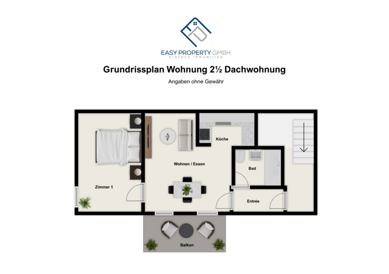 2 Zimmerwohnung, Hubel 77 (7)