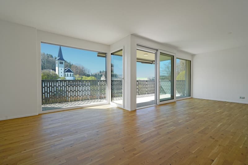 Neue 2.5 Zimmer Wohnung mit grossem Balkon und Sicht ins Grüne (1)