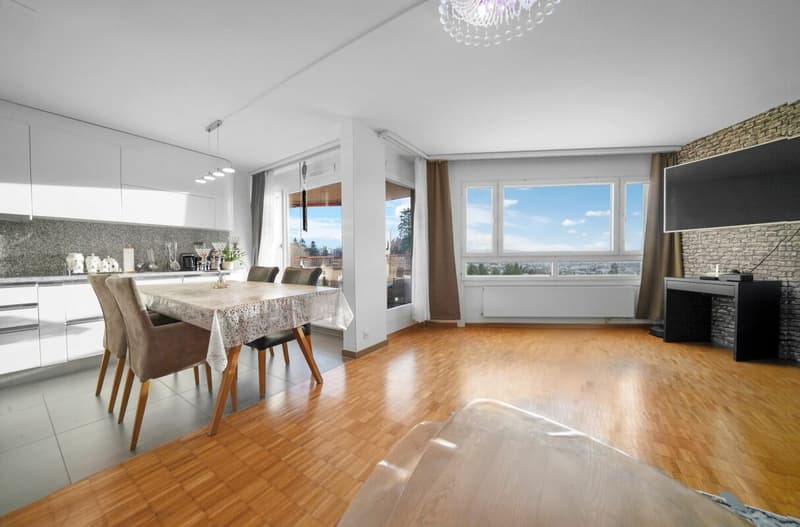 Appartement lumineux, central 4.5 pièces avec vue imprenable (2)
