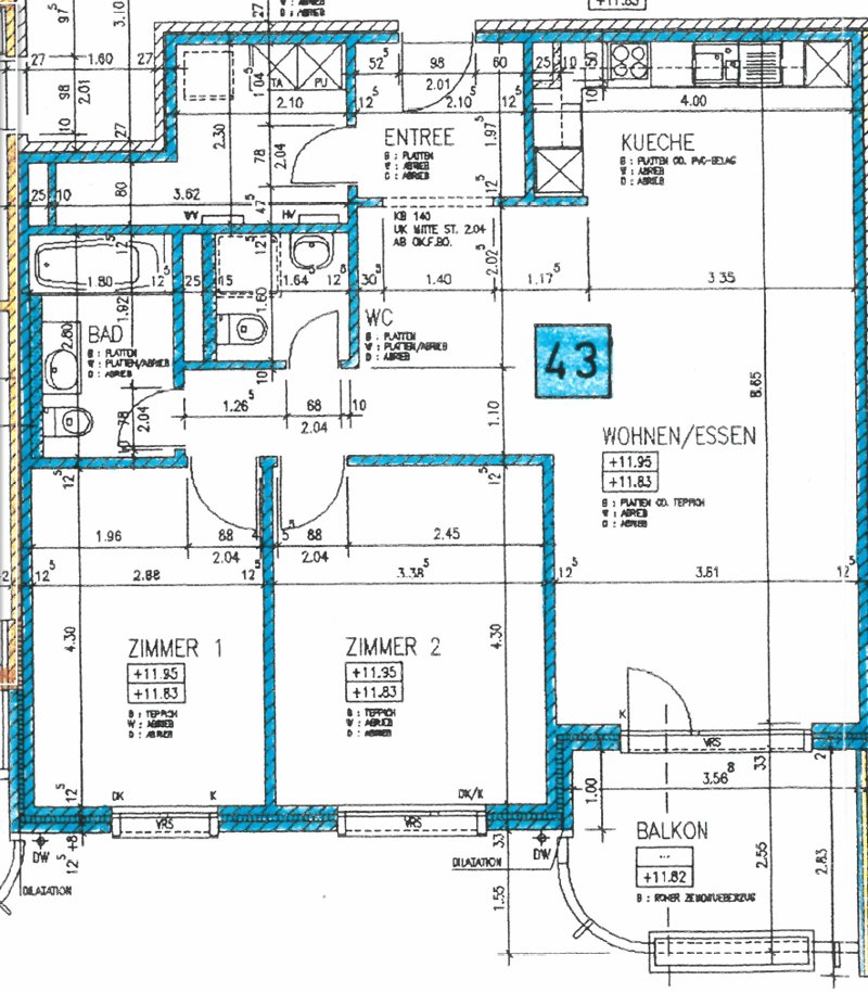 ALTERSWOHNUNG - Helle 3.5 Zimmer-Wohnung mit Balkon Richtung Südwest im Dorfkern beim Menzo Markt (19)