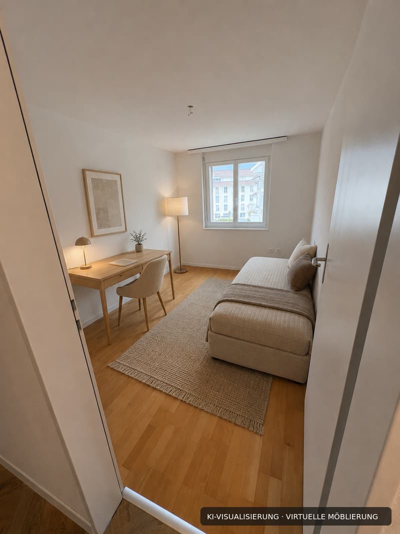 Renovierte 4.5-Zimmer-Dachwohnung mit Cheminée, Lift und Weitblick (9)