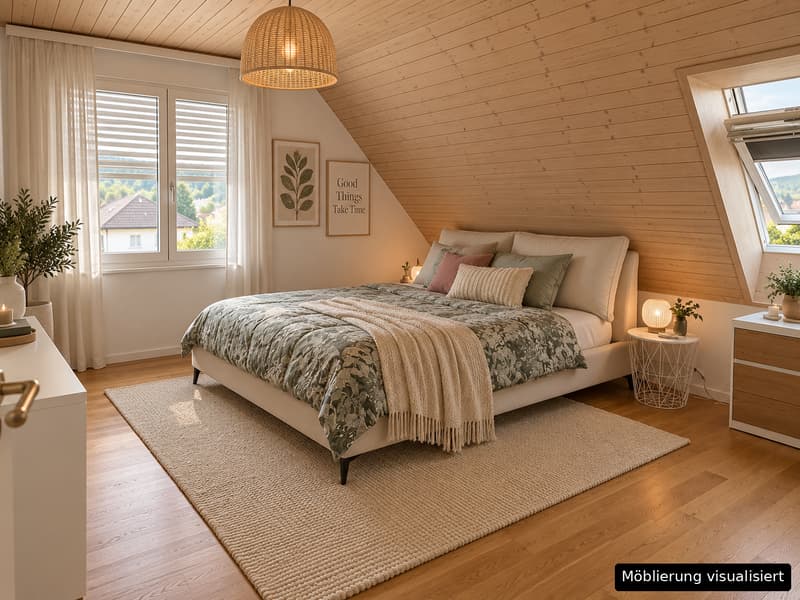 Renovierte 4.5-Zimmer-Dachwohnung mit Cheminée, Lift und Weitblick (6)