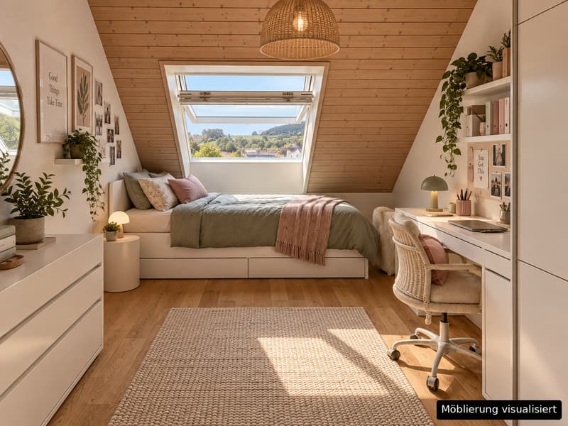 Renovierte 4.5-Zimmer-Dachwohnung mit Cheminée, Lift und Weitblick (7)