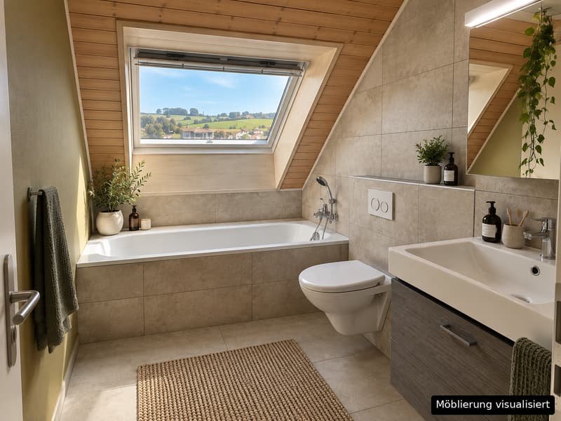 Renovierte 4.5-Zimmer-Dachwohnung mit Cheminée, Lift und Weitblick (8)