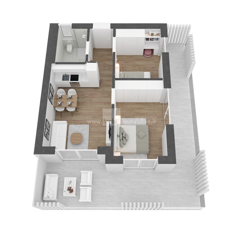 The White Residence: Ihr exklusives Zuhause mit großzügigen Fenstern, modernem Komfort und großer Terrasse. Entdecken Sie Ihre 2-Zimmer-Wohnung im 1. Obergeschoss – ein Lebensraum voller Freiheit. (2)