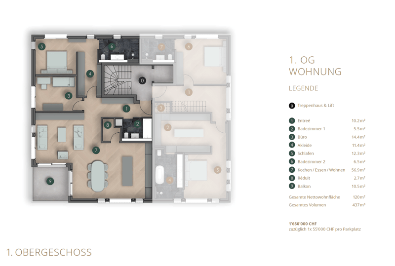 Entrance, bathroom, bedroom, closet, living room, kitchen, dining room, bedroom, bathroom, balcony
